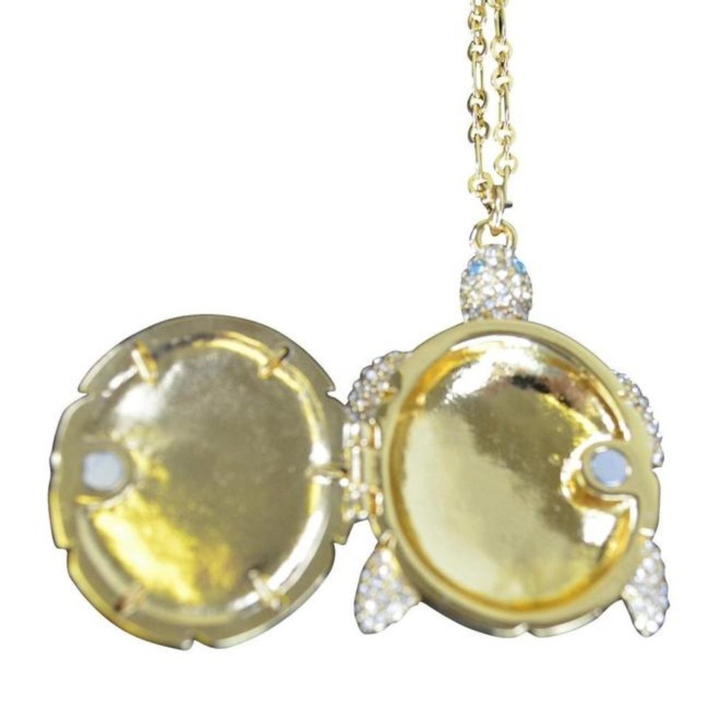 Kate Spade Paradise Found Turtle Locket Necklace - Picture 3 of 3